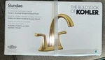 Kohler Sundae K-R28796-4D-2MB Inch Centerset Faucet Brushed Moderne Brass. Fixed Price $77.77.