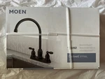 New Moen Caldwell 87976BL High Arc Kitchen Faucet Matte Black Duralock. Fixed Price $75.40.