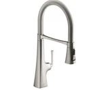 Kohler K-22061-VS Graze Pull-down Kitchen Faucet Vibrant Stainless Steel. Fixed Price $325.50.