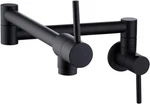 Kes Kitchen Pot Filler Folding Faucet, Matte Black, KN926LF-BK. Fixed Price $60.00.