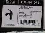 Kraus Arcus Single Lever Basin Faucet Brass Oil Rubbed Bronze FUS-1011ORB. Fixed Price $139.88.