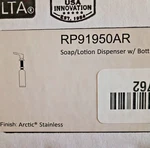Delta RP91950AR Pivotal Soap/lotion Dispenser W/top Fill Bottle-arctic Stainless. Fixed Price $89.99.