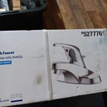 Lowes Project Source Webber Single Handle Bathroom Chrome Finish Faucet 5277761. Fixed Price $20.00.