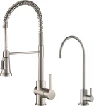 Britt Kitchen Faucet & Purita Water Filter Combo - Spot Free Steel Finish. Fixed Price $499.99.