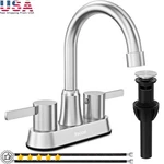 Stainless Steel Bathroom Faucet Pop-up Drain Water Saving 360 Swivel Aerator New. Fixed Price $36.30.