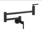 Kohler Purist K-35745-BL Wall Mounted Kitchen Pot Filler Faucet Matte Black New. Fixed Price $483.60.