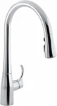 Kohler Simplice Single Hole Pull Down Kitchen Faucet - Polished Chrome. Fixed Price $170.00.