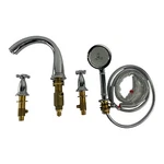 Hansgrohe 3 Hole Faucet Tub Filler Swing Double Cross Handler W/ Shower. Fixed Price $399.99.