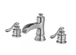 Bwe Widespread Bathroom Faucet, 2 Handle, Spot Resist Brush Nickel A-96556-N-S. Fixed Price $39.99.