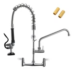 Commercial Sink Faucet 25 Height 8 Inch Pull Down Wall Mount Chrome GM2006. Fixed Price $259.99.