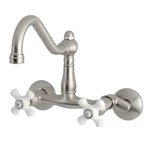 Kingston Brass Vintage 6 In. Adjustable Center Wall Mount Kitchen Faucet. Fixed Price $256.92.