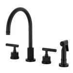 Kingston Brass KS872.KNLBS Convergent 1.8 Gpm Widespread Kitchen - Black. Fixed Price $523.22.