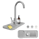 Kitchen Sink Splash Guard Sponge Holder Silicone Faucet Drip Catcher Tray -.... Fixed Price $26.27.
