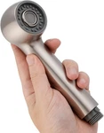 Hibbent Pull Out Sink Sprayer Head Replacement, 2 Function Brushed Nickel. Fixed Price $37.35.