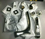Delta Tesla T4752-PN Polished Nickel Roman Tub Faucet W/handshower H2OKINETIC. Fixed Price $269.95.