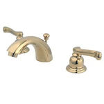 Kingston Brass Royale KB952FL Mini Widespread Bathroom Faucet With Pop-up Drain. Fixed Price $82.00.