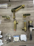 Kohler K-6952-LV-PB Alterna Lavatory Faucet, 5" Spout, Levers, Polished Brass. Fixed Price $999.00.