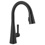 Delta Lenta Pull-down Kitchen Faucet 1 Handle Matte Black-certified Refurbished. Fixed Price $217.60.