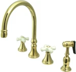 Kingston Brass KS2792PXBS Governor Widespread Kitchen Faucet. Fixed Price $324.97.