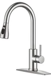 Forious Kitchen Faucets With Pull Down Sprayer Brushed Nickel High Arc Single.... Fixed Price $46.00.