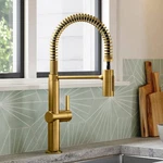 Kohler Clarus Semi-pro Pull Down Sprayer Kitchen Faucet In Brushed Moderne Brass. Fixed Price $289.99.