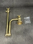 Perrin & Rowe U.4798X-ULB-2 Traditional Pot Filler, Unlacquered Brass. Fixed Price $1534.99.