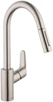 Hansgrohe 04505 Focus 1.75 Gpm Pull-down Kitchen Faucet Higharc Silver. Fixed Price $702.10.