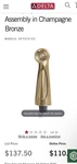Delta Cassidy RP72751CZ Side Spray & Hose Assembly - Champagne Bronze New Open. Fixed Price $79.99.