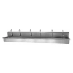 Sani-lav 512WAL-0.5 Wall Mount, 6 Hole, Sensor, Silver, Hands-free Wash Station. Fixed Price $9080.99.