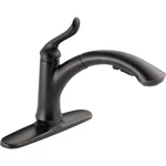 Delta Linden Oil Rubbed Bronze Kitchen Faucet With Pullout Sprayer. Fixed Price $121.03.
