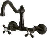Kingston Brass KS3225AX Vintage Wall Mount Kitchen Faucet, 8-1/2" New. Fixed Price $155.00.