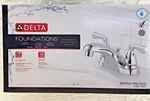 Delta Foundation B2511LF-PPU-ECO 566-967 Centerset Bathroom Faucet Chrome Finish. Fixed Price $46.55.