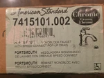 American Standard Portsmouth 7415101.002 Bathroom Faucet In Polished Chrome. Fixed Price $64.99.