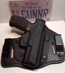 Iwb & Owb Hybrid Holster "dual Function" Kydex+leather Concealed Comfort Ccw. Fixed Price $58.80.