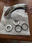 Delta Innovations 2730 Roman Tub Trim, Chrome, Spout & - Acrylic Handles. Fixed Price $48.00.