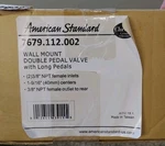 American Standard 7679.112.002 Wall Mount Double Valve With Long Pedals. Fixed Price $99.99.