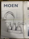 Moen Caldwell WS84667SRN Bathroom Faucet 2-HANDLE High Arc Spot Resist Nickel. Fixed Price $67.95.