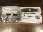 New Deckplate & Soap Dispenser Moen Kinzel Escutcheon C/w Gasket. Fixed Price $29.00.