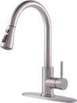 Kingo Kitchen Brushed Nickel Faucets W/ Pull Down Sprayer High. Fixed Price $40.59.