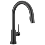 Delta Trinsic Touchless Kitchen Faucet With Technology Matte Black. Fixed Price $399.50.