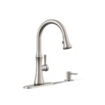 Kohler Kaori Kitchen Faucet Pull Down Sprayer Single Handle Stainless Steel. Fixed Price $191.95.