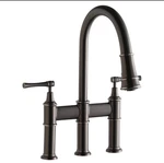 Elkay Explore Antique Oil Bronze Steel Bridge Hole LKEC2037AS Kitchen Faucet. Fixed Price $465.00.