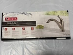Delta Grant 16953-SS-DST Single-handle Pull-out Kitchen Faucet Stainless. Fixed Price $107.00.