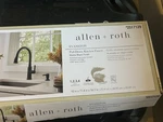 Allen Roth Matte Black 1-HANDLE Pull-down Kitchen Faucet 2495199. Fixed Price $48.75.