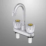 Home Plus Chrome Two-handle Bar Faucet 8.5" Spout Reach 1.2 Gpm. Fixed Price $44.45.