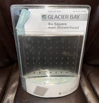 Glacier Bay 1-SPRAY Setting 8" Square Rain Showerhead Brushed Nickel Ob New. Fixed Price $26.99.
