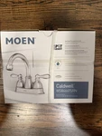 Moen Caldwell WS84667SRN Bathroom Faucet 2-HANDLE High Arc In Brushed Nickel. Fixed Price $79.99.
