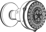 Grohe 28276AR0 Relexa Plus Pulsator Body Spray Head Satin Nickel/polished Brass. Fixed Price $499.00.
