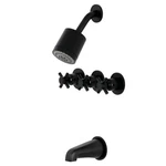 Kingston Brass KBX8130DX Concord Tub And Shower Faucet Matte Black 7.13 10.56. Fixed Price $104.76.
