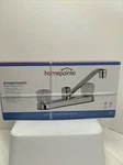 Kitchen Faucet, Acrylic Handles, Chrome -242103. Fixed Price $62.69.